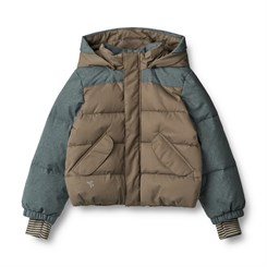 Wheat Puffer jacket Anton - Dry wood